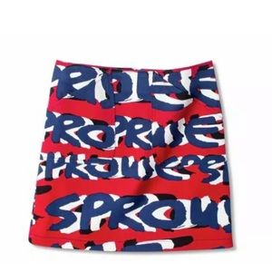 Target STEPHEN SPROUSE Graffiti Print Mini Skirt